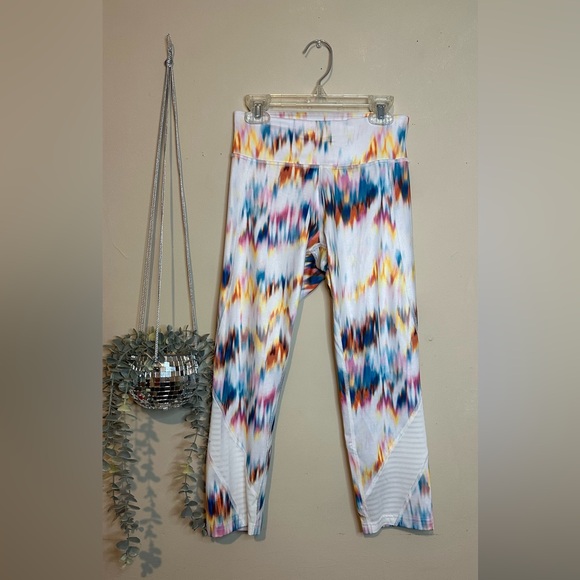 Tek Gear drytek Leggings with Multicolor Pattern small pocket in waist - Picture 3 of 10